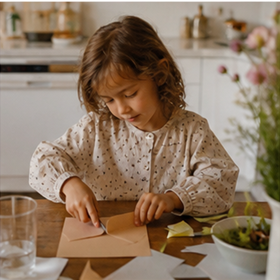 The table setting that starts with flowers