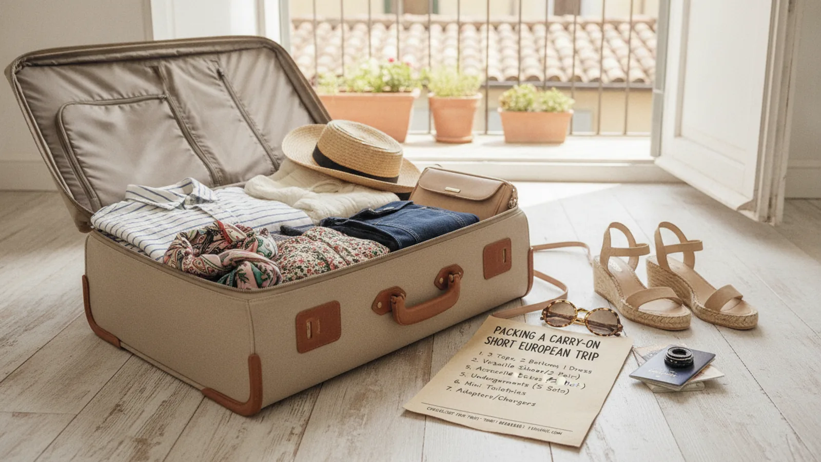 Packing A Carry On Wardrobe For A Short European Trip Checklist For First Time Readers cover image